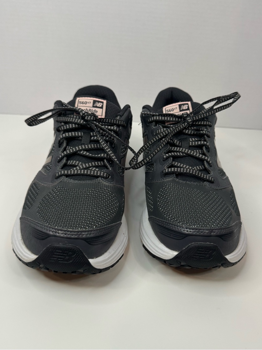 New Balance Women’s Sneakers in Grey with Light Pink Accents